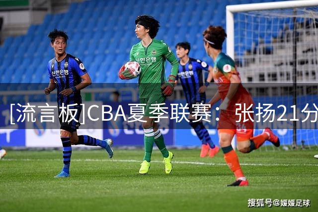 [流言板]CBA夏季联赛：张扬21分，青岛85-74战胜天津